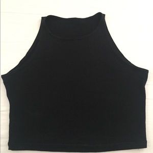 American Apparel Black Crop Top